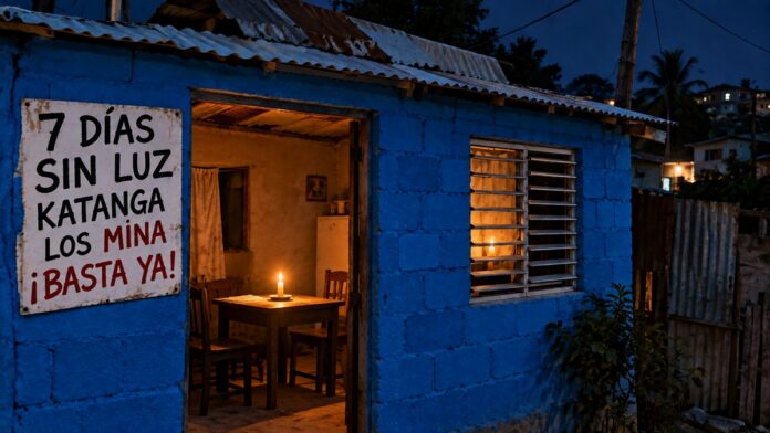 Ciudadano denuncia 7 dias sin luz en Katanga Los Mina