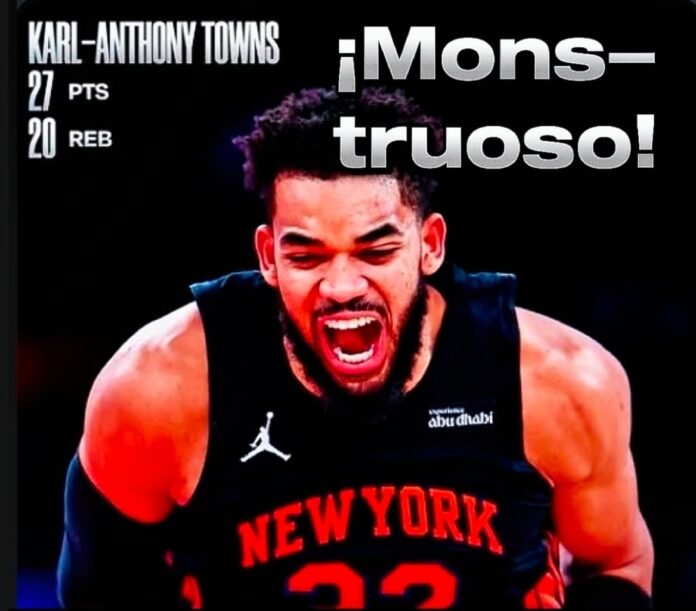 Karl-Anthony Towns brilla con los Knicks