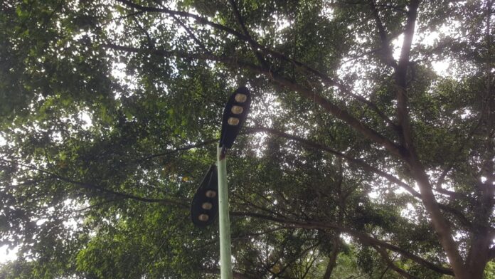 Parque Altos de Cancino recibe operativo de iluminacion